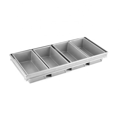 4 szczelinkowe pączki do pieczenia, patelnia do pieczenia, torebka do pieczenia, kształtowanie chleba, pieczenie chleba, skrzynka do pieczenia z aluminiowej stali