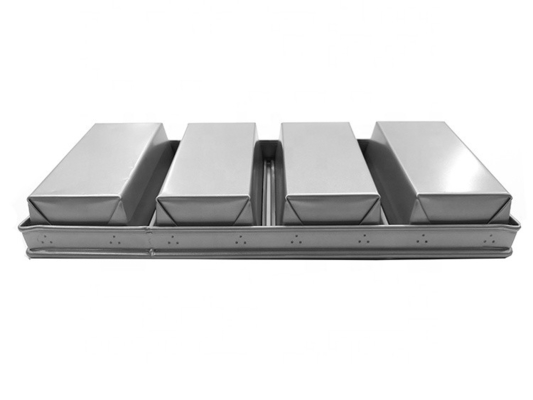 4 szczelinkowe pączki do pieczenia, patelnia do pieczenia, torebka do pieczenia, kształtowanie chleba, pieczenie chleba, skrzynka do pieczenia z aluminiowej stali
