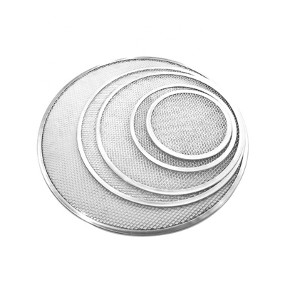 13-calowy okrągła siatka zperformowany talerz pizzy aluminium pizzy ekran pizzy drutu siatki