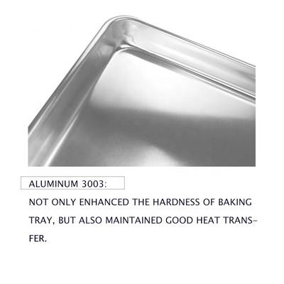 40x60cm Targowiec Metalowy arkusz do pieczenia Wire-In-The-Rim Sheet Pan Aluminium Targi Piekarnia 1mm