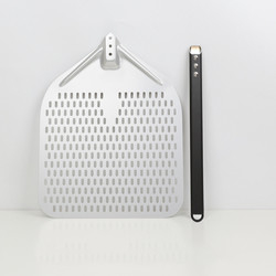 12-calowa łopatka do pizzy Aluminium Pizza Peel Czarny twardy Aluminium Perforated Peel