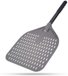 66cm Aluminium Łopatka do pizzy 12 cali Aluminium Szkaretka do pizzy Czarny twardy Perforated