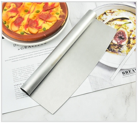 Narzędzia do pizzy 8 cali Ss 430 Pie Cutter Premium Nierdzewna kawałek do pizzy