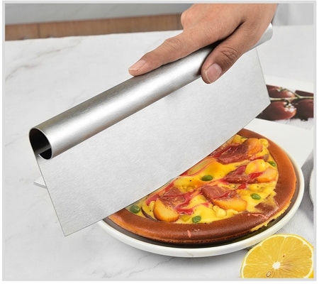 Narzędzia do pizzy 8 cali Ss 430 Pie Cutter Premium Nierdzewna kawałek do pizzy