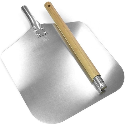 Aluminiumowy ostrze Odłączalny drewniany uchwyt Pieczarnia do pizzy Łopatka 83cm Łopatka do pizzy kwadratowa Aluminiumowa skóra do pizzy