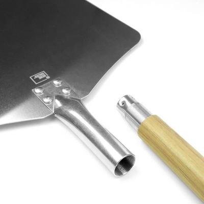 Aluminiumowy ostrze Odłączalny drewniany uchwyt Pieczarnia do pizzy Łopatka 83cm Łopatka do pizzy kwadratowa Aluminiumowa skóra do pizzy