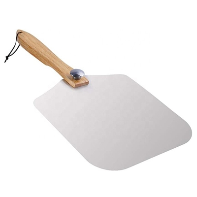 12&quot;X14&quot;X25&quot; narzędzia do pizzy aluminium składany skórka pizzy składany skórka pizzy z uchwytem dębowym