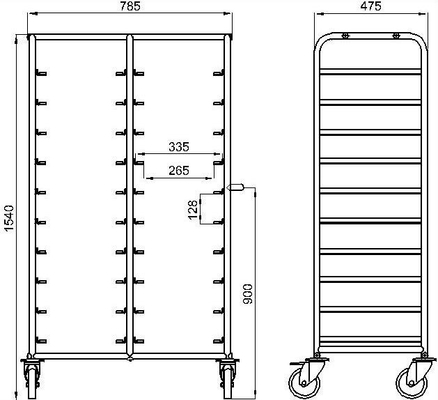 RK Bakeware China Foodservice NSF 600 × 400 mm Piekarnia do pieczenia, Gastronorm