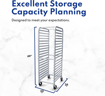 Rk Bakeware China Foodservice 36527 Commercial 20 Tier Aluminium Sheet Pan Rack Bun Pan Rack