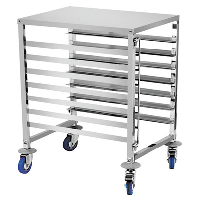 RK Bakeware China-6 Pan End Load Undercounter Work Top Sheet / Bun Pan Rack z kanałami bocznymi